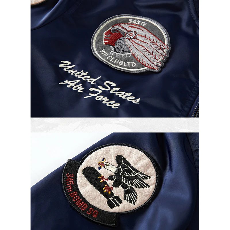 (American Indian chief)MA-1フライトジャケット - Image 11