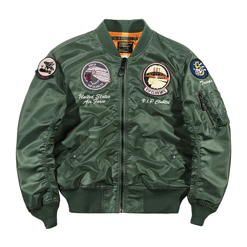 (American Indian chief)MA-1フライトジャケット - Image 5