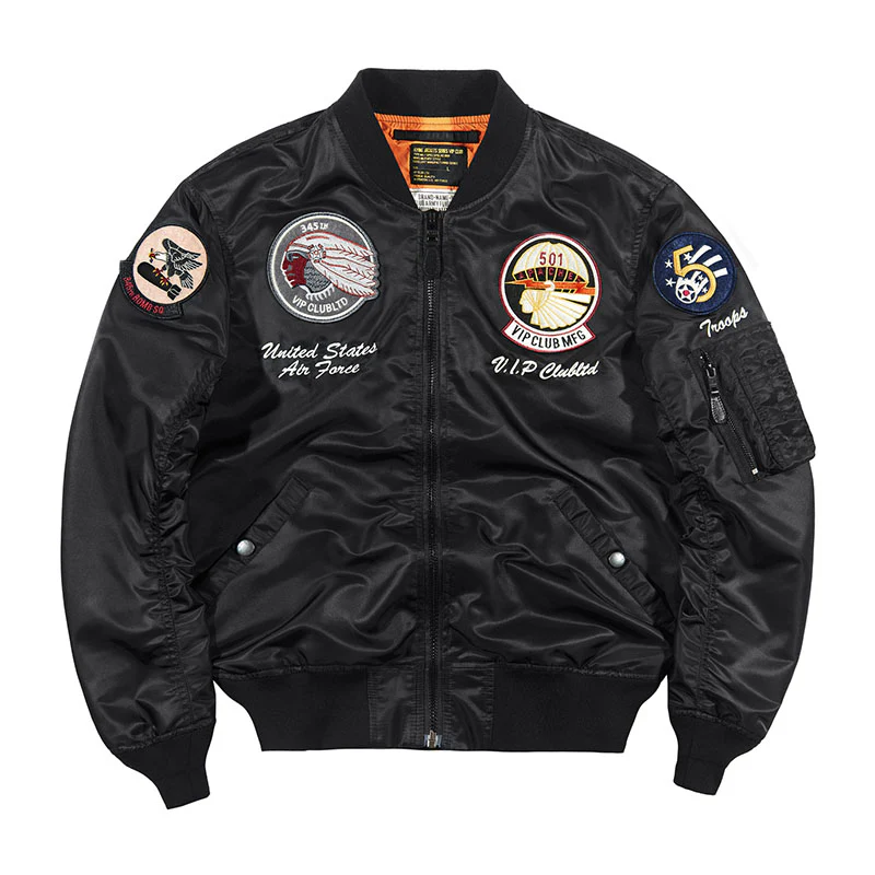 (American Indian chief)MA-1フライトジャケット - Image 7