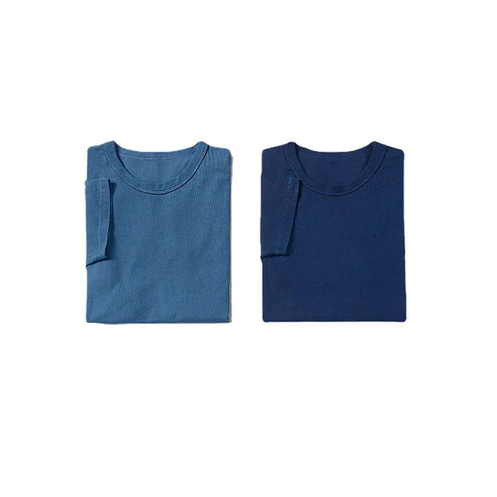 2色が選べるインディゴTシャツ - Image 5