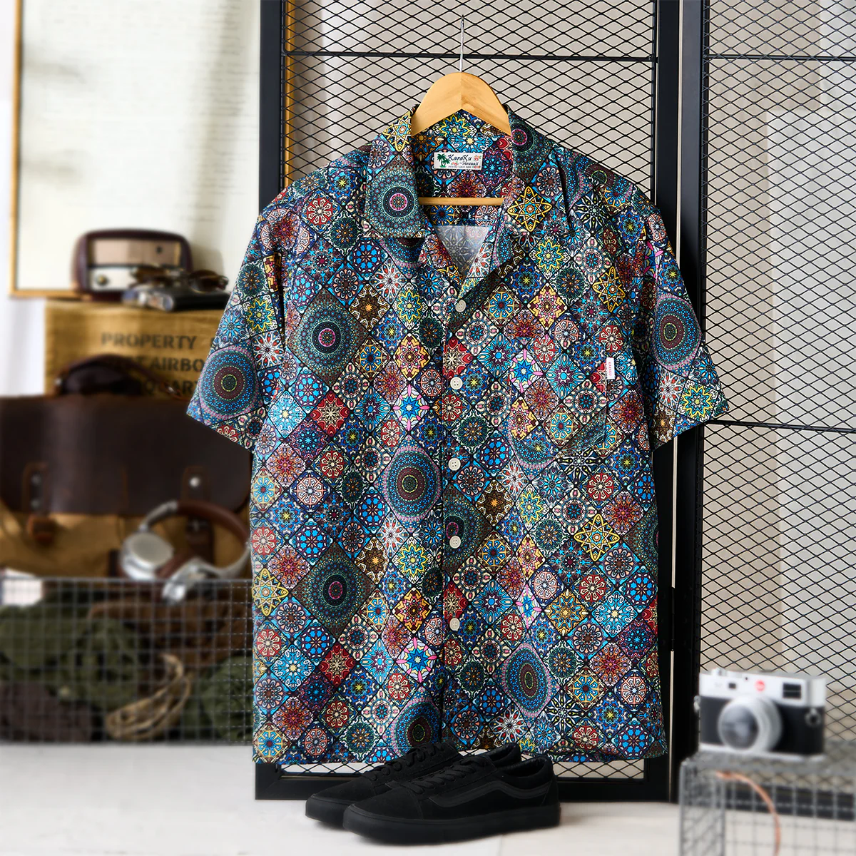 HAWAII ALOHA　「夏の万華鏡」総柄アロハシャツ - Image 3