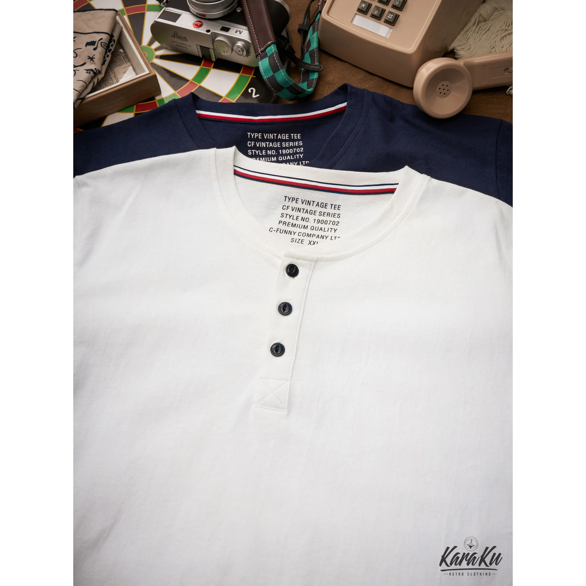 220gヘビーウェイト　コットンヘンリーTシャツ - Image 6