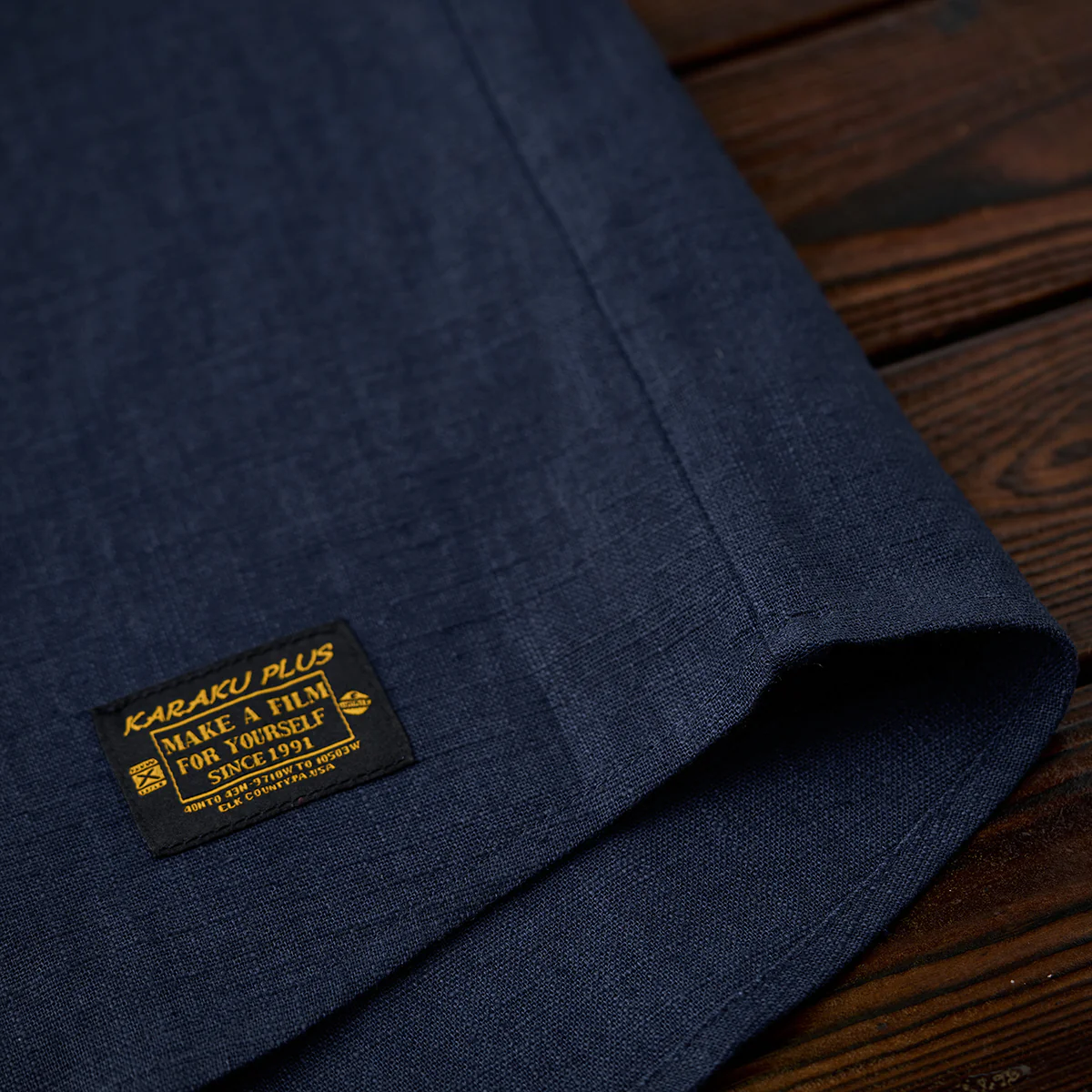 NAVY ハーフボタンコットンリネンポロシャツ - Image 17