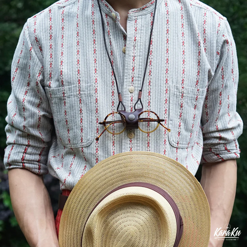 Horween USAレザー 首掛けメガネホルダー - Image 9