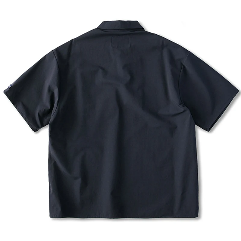 ハーフジップ 半袖ワークシャツ - Image 6