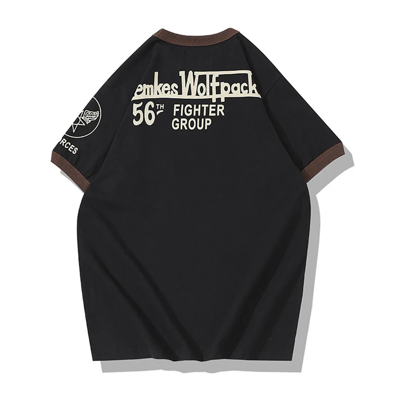 U.S. AIR FORCEプリント　ミリタリー半袖Tシャツ - Image 6