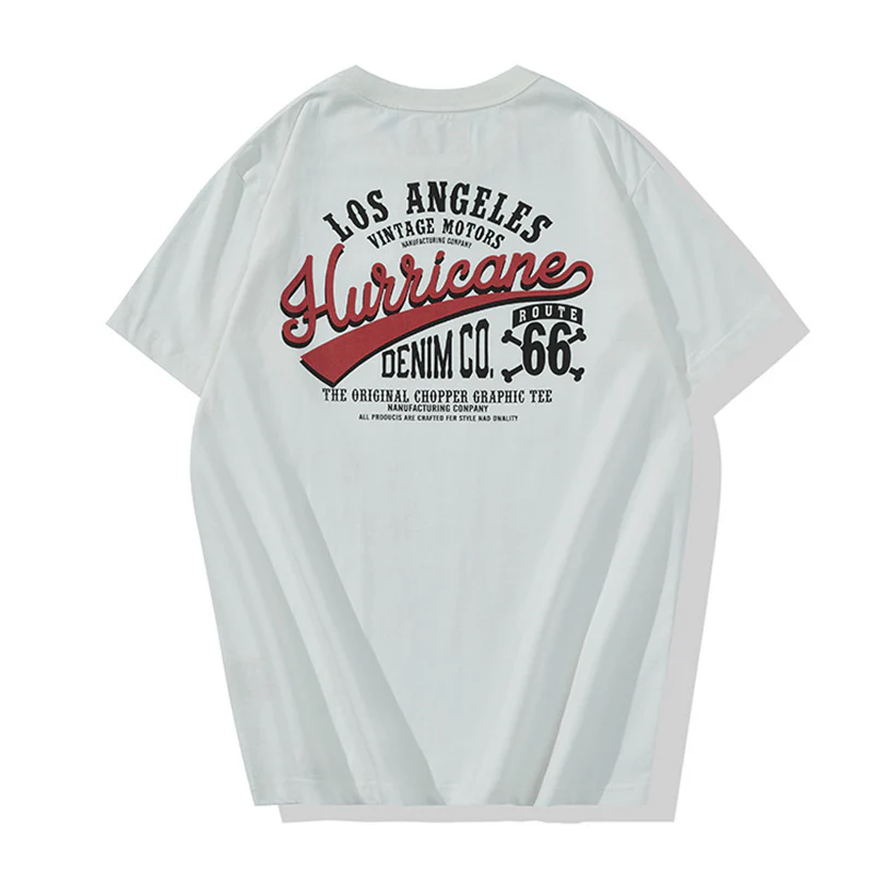 バイカー定番 アメカジアルファベットプリントTシャツ - Image 3