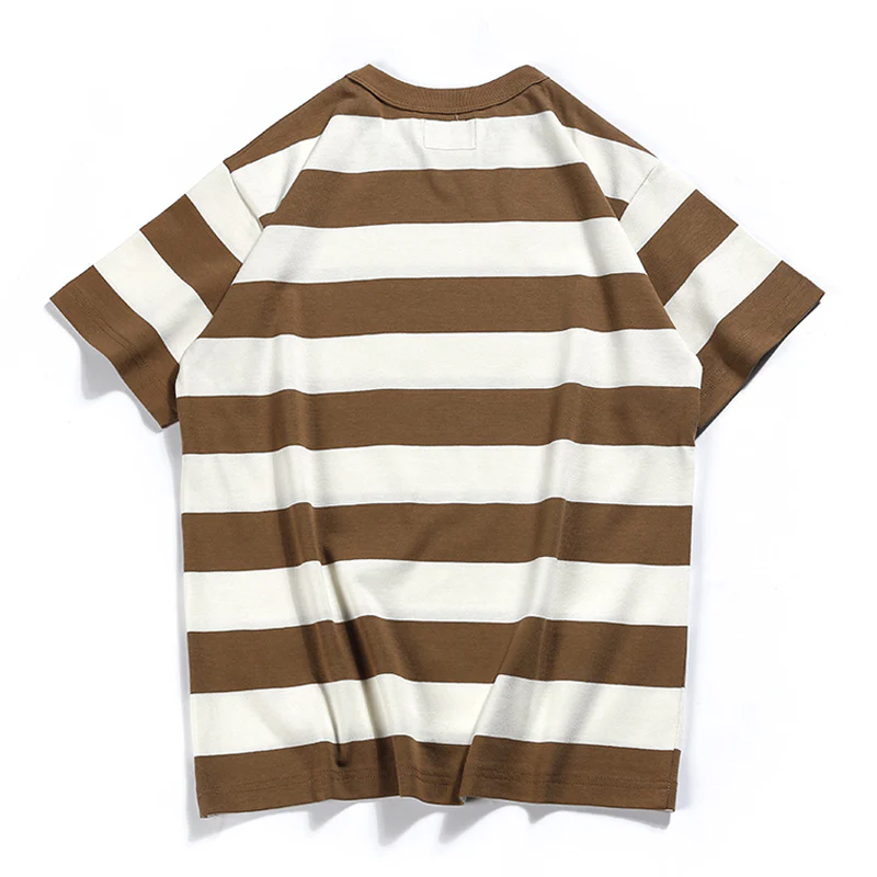 Biker Style　ヘビーウェイトボーダー柄 Tee - Image 11