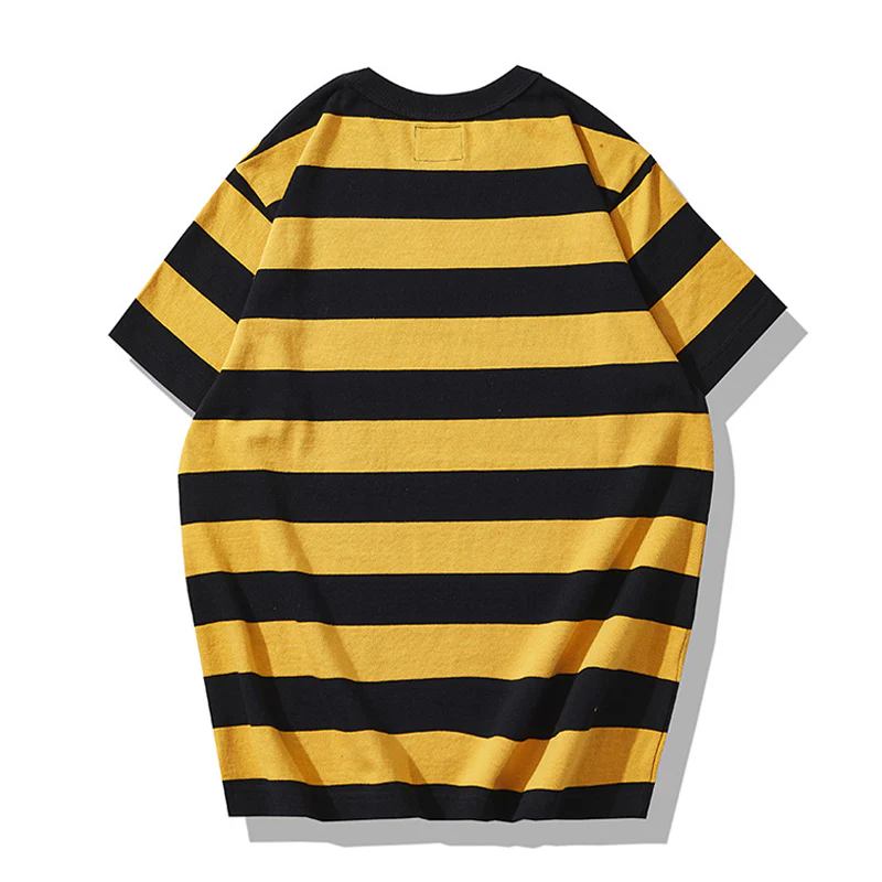 Biker Style　ヘビーウェイトボーダー柄 Tee - Image 12