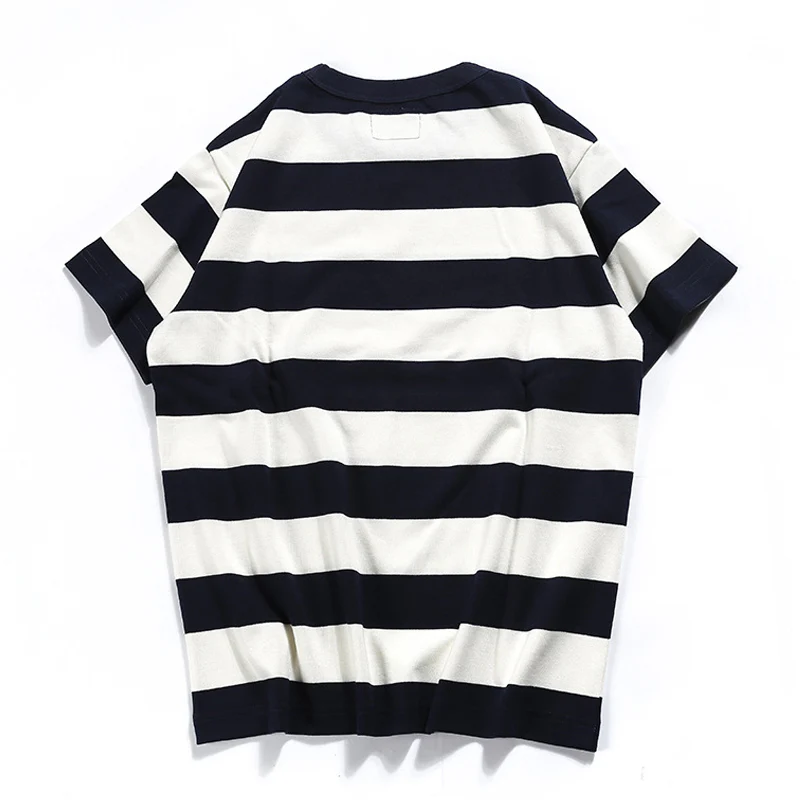 Biker Style　ヘビーウェイトボーダー柄 Tee - Image 13