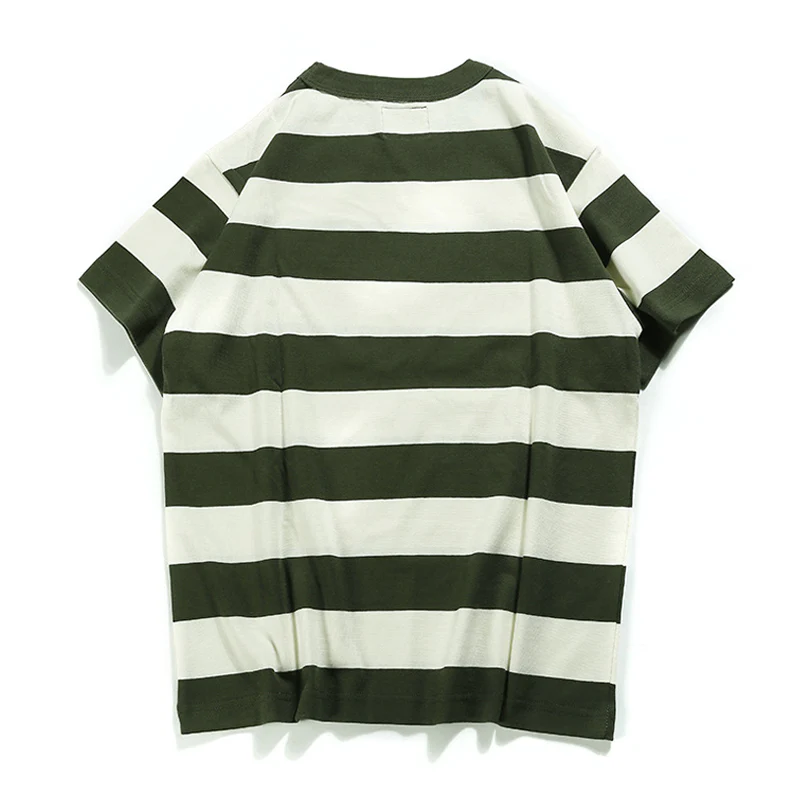 Biker Style　ヘビーウェイトボーダー柄 Tee - Image 14