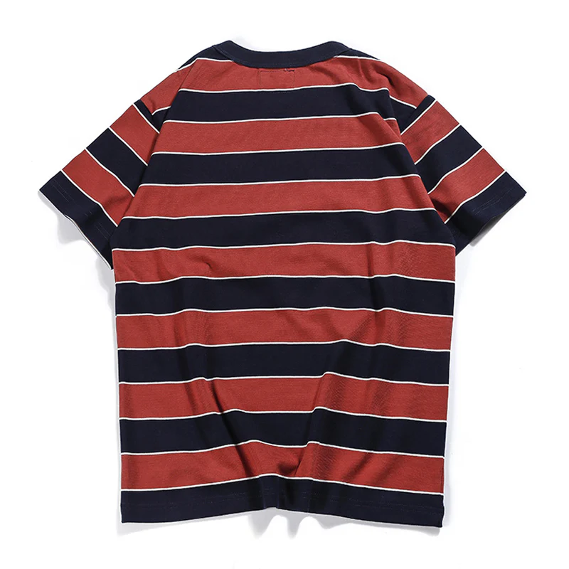 Biker Style　ヘビーウェイトボーダー柄 Tee - Image 15