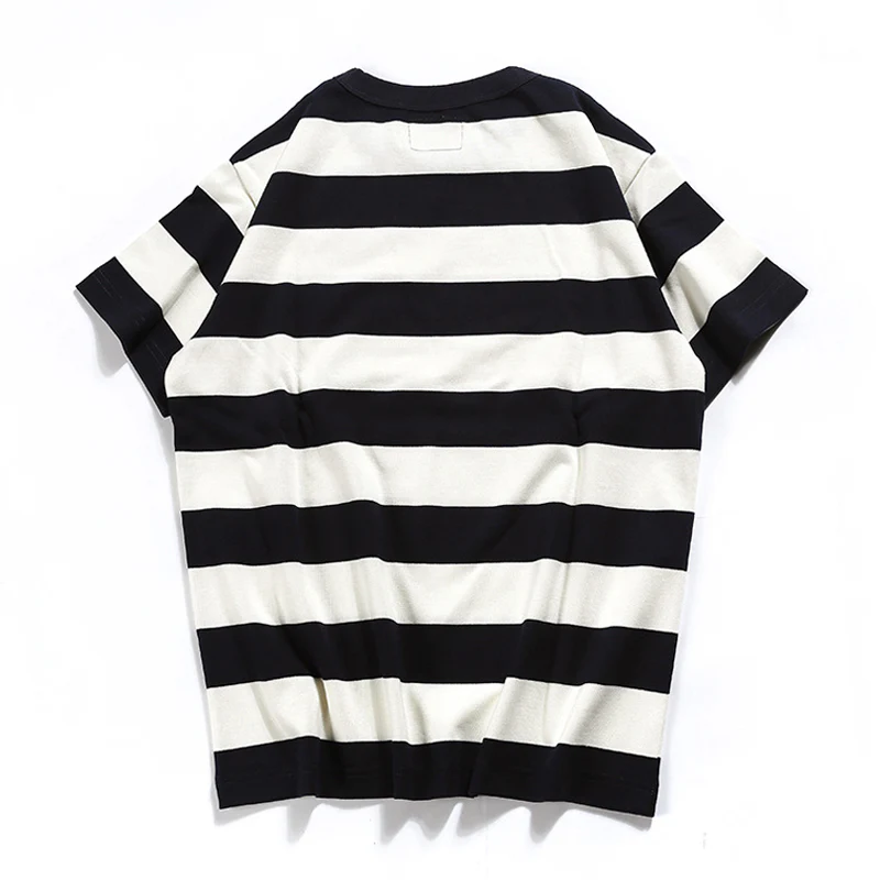 Biker Style　ヘビーウェイトボーダー柄 Tee - Image 16