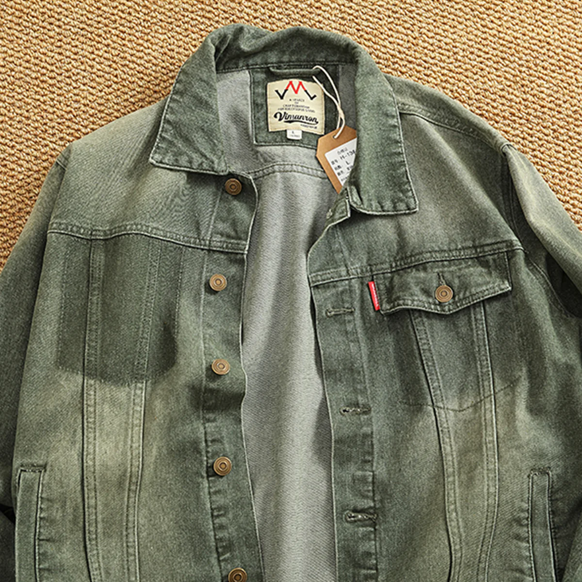 2色展開 泥染めデニムトラッカージャケット - Image 6