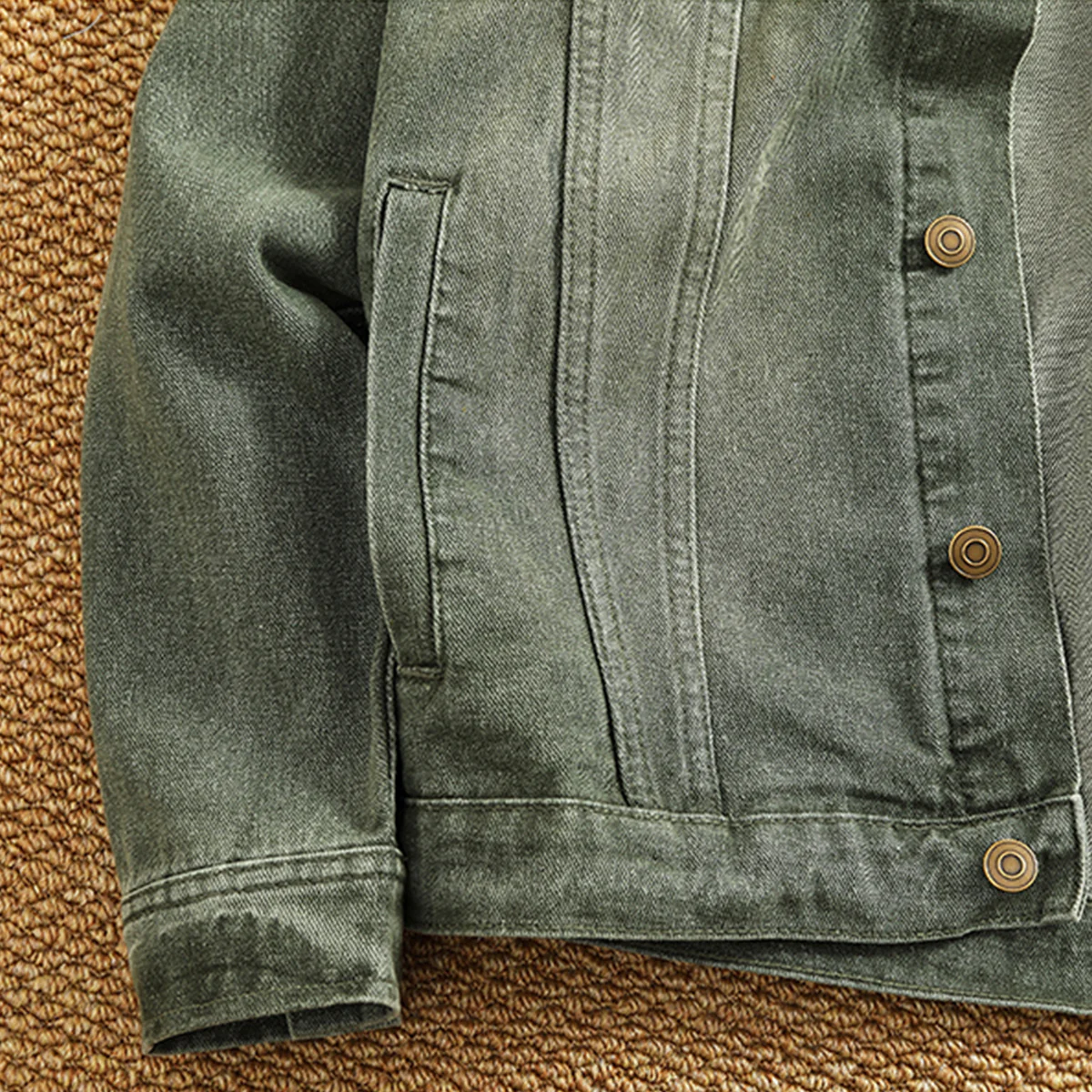 2色展開 泥染めデニムトラッカージャケット - Image 9