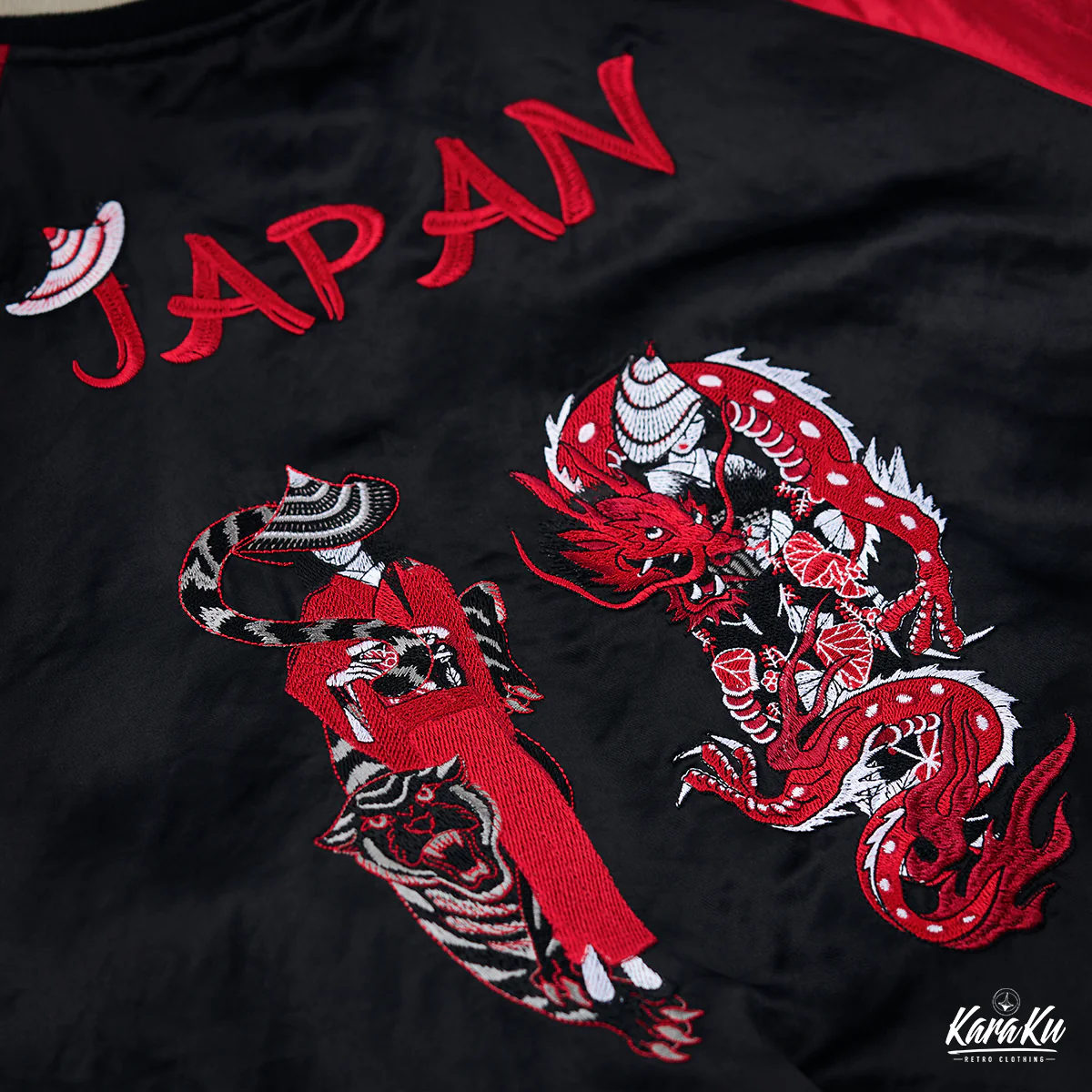 横須賀「影虎赤龍」浮世絵風刺繡入りスカジャン - Image 12