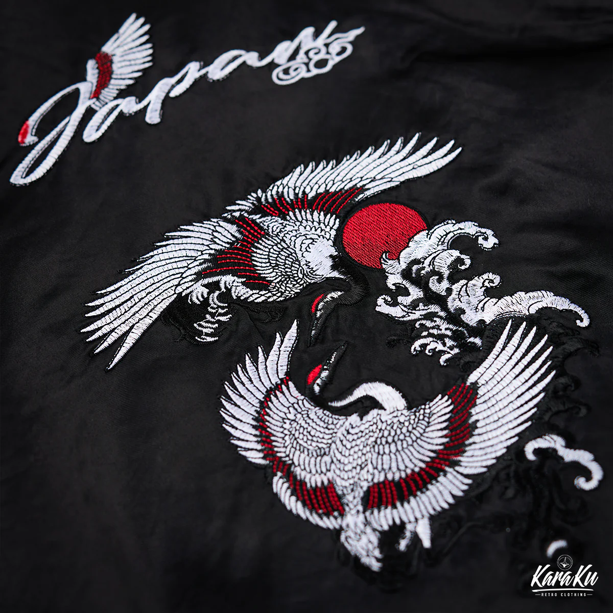 横須賀「旭日飛鶴」浮世絵風刺繡入りスカジャン - Image 14
